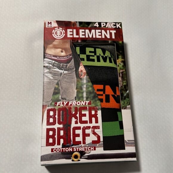 Element Boxer Briefs Mens Medium 4 Pack - Picture 1 of 3
